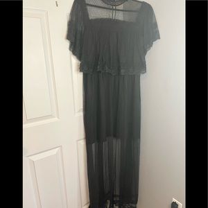 Black Lace Maxi dress